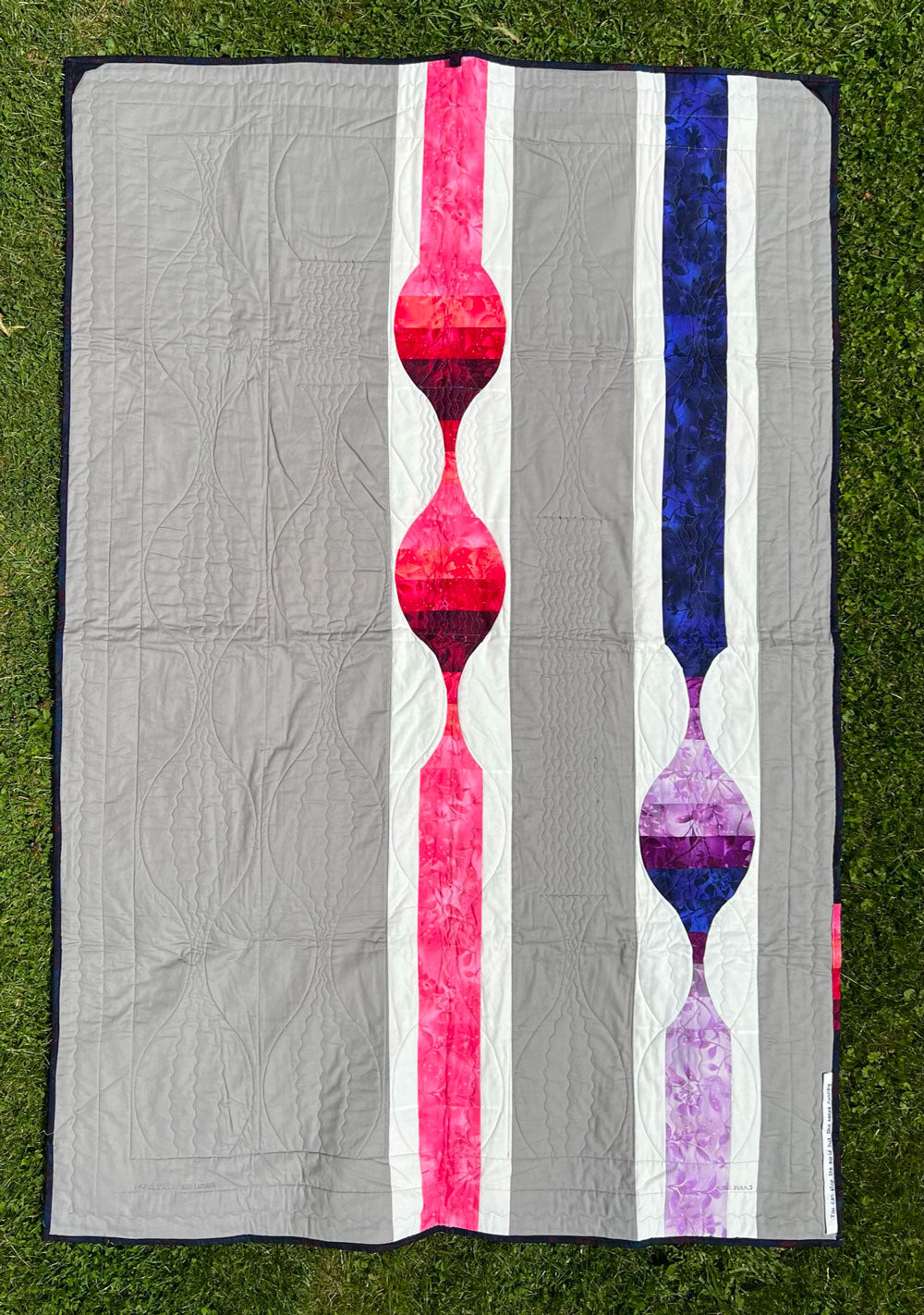 Quilt-002 Carpe diem (Corona Sanduhren) - Disegno-Vincenzo Quilts- und Drechselprodukte