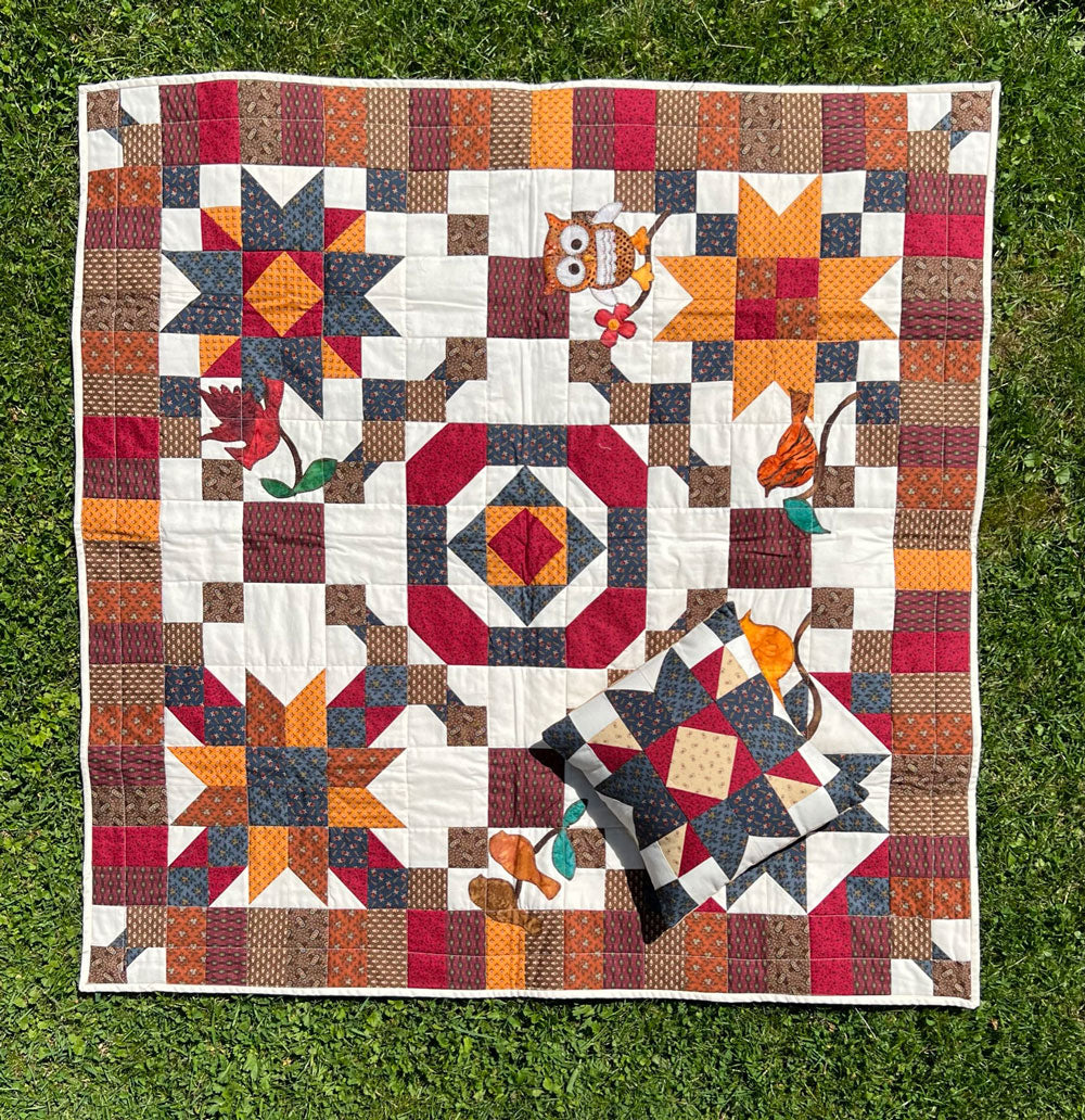 Quilt-016 Eule in Irland - Disegno-Vincenzo Quilts- und Drechselprodukte