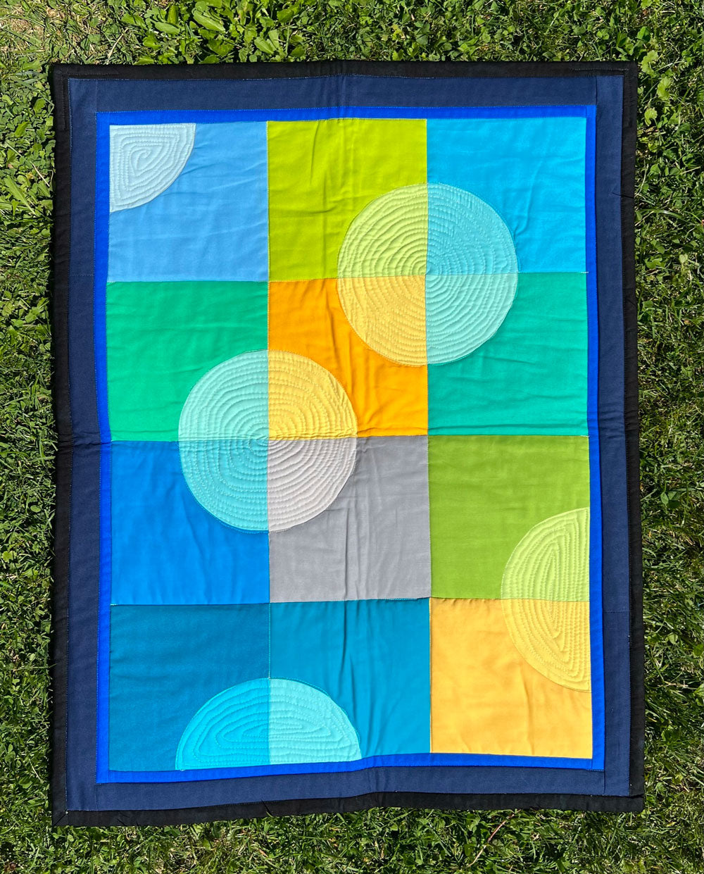 Quilt-018 Wassertropfen - Transparenz Quilt - Disegno-Vincenzo Quilts- und Drechselprodukte